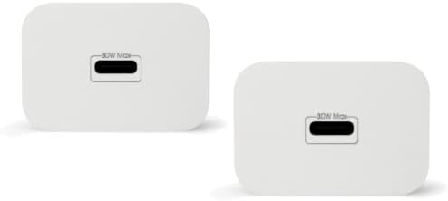 30 W USB-C Fast Charger & 6-Foot Cables for Google Pixel Devices – Premium Dual-Pack for Rapid Charging and Enhanced Device Longevity – Ideal for Home, Office, and Travel Use with Built-in Safety Features