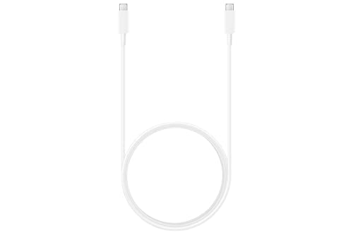 Samsung 1.8 m Type-C to Type-C Cable (5 A) – Superior Fast Charging & Data Transfer for All Devices in Sleek White Finish Maximize your connectivity with the Samsung 1.8 m Type-C to Type-C Cable, designed for effortless charging and data transfer. This premium cable offers outstanding compatibility with smartphones, tablets, and laptops, ensuring seamless integration into your tech ecosystem. With rapid charging capabilities of up to 5 A, it guarantees efficient power delivery, so you can spend less time tethered to a wall outlet and more time enjoying your devices. The durable construction utilizes high-quality materials that promise long-lasting performance, making it an ideal choice for everyday use at home, in the office, or while traveling. Its generous 1.8 m length provides the flexibility needed for comfortable use in diverse settings. The elegant white finish not only enhances your device’s aesthetics but also signifies superior quality and reliability. Elevate your productivity and charging experience with the Samsung Type-C Cable, engineered for those who demand excellence in their mobile accessories.