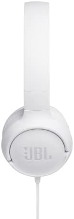 JBL Tune 500 Wired On-Ear Headphones – Lightweight, Portable Design with Pure Bass Audio for Optimal Sound Quality, Tangle-Free Cable for Easy Storage, One-Button Mic for Effortless Hands-Free Calling & Voice Activation – Perfect for Daily Use and Travel (Black)