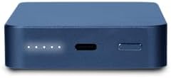 AT&T Essentials Navy Blue 10000 m Ah Magnetic Power Bank – Ultra-Fast USB-C PD Portable Charger with Foreign Object Detection for Enhanced Safety and Compatibility – Perfect for Travel and On-the-Go Charging