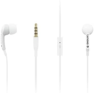 Lenovo 300 USB-C Wired In-Ear Headphones – Exceptional Sound Performance, Ergonomic Fit with Customizable Silicone Tips, Sleek Grey Design for Commuters, Gamers, and Professionals – Integrated Microphone with Play/Pause Control for Effortless Listening and Calls