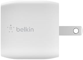 Belkin 30 W USB-C Fast Charger Block with USB-C to C Cable – Ultra-Fast Power Delivery 3.0 for i Phone 16, Samsung Galaxy S25, Google Pixel, Nintendo Switch 2 & More – Sleek White Design for Optimal Travel Convenience – PPS & USB-IF Certified for Reliable Charging Performance – Enhance Your Device’s Lifespan with Smart Power Regulation