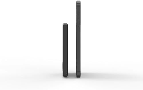 Magnetic Ultra-Slim 5000 m Ah Power Bank with Integrated USB-C Cable – Lightweight Travel Charger for i Phone 15 & Android Devices, TSA Compliant, Effortless Charging with Adhesive Magnet for Ultimate Convenience