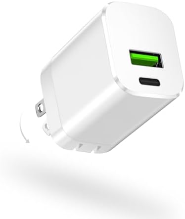 Dual-Port 20 W USB-C Wall Charger – 2 Pack Fast Charging Adapter for i Phone 15/14 & Apple Watch Series 8/7/SE – Compact Travel Power Plug with Smart Charging Technology for Enhanced Device Compatibility and Speed