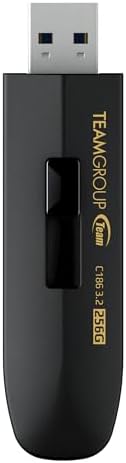 TEAMGROUP C186 256 GB USB 3.2 Gen 1 Flash Drive – High-Speed 100 MB/s Data Transfer, Versatile External Storage Solution for Computers & Laptops, Compact & Durable Design for On-the-Go Use
