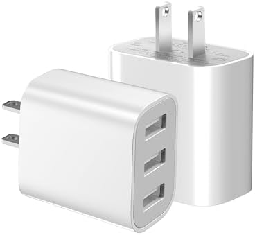 Dual-Pack USB Charger Block – Fast Multiport Wall Charging Adapter for i Phone 16/15/14/13/12/11/10 Pro and More – Compact Power Solution for Home, Office, and Travel – Enhanced Speed and Reliability for All Your Devices