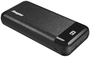 Energizer 20000 m Ah Power Bank: Ultra-Portable Fast Charging Battery Pack with LCD Display for i Phone 16/15/14/13/12 and Android Devices – Dual USB Output for Simultaneous Charging, Lightweight Design for Travel and Daily Use