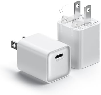 Ultra-Fast 30 W Ga N III USB-C Wall Charger Pack – Advanced PD3.0 & PPS Technology for i Phone 16/15, Galaxy, i Pad – Foldable & Portable Power Block Compatible with Mag Safe – Perfect for Home, Office, and Travel Use