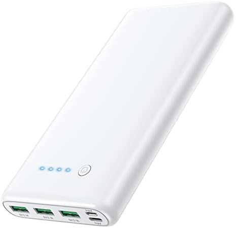 Ultra-High Capacity 40800 m Ah Portable Charger with Built-In Cables – 25 W PD USB C Fast Charging Power Bank – 5 Outputs & Dual Input for i Phone 16/15/14/13 & Samsung S23 – Stylish Pink Design for On-the-Go Charging Solutions