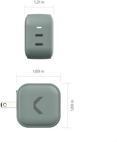 Core 65 W Ga N Fast Charger – Dual USB-C & USB-A Power Adapter for Ultimate Device Compatibility, Rapid Charging for Mac Book, i Phone 16/15/14/13/12/11, i Pad, Galaxy S24/S23 Ultra, and USB-C Laptops – Travel-Friendly Design for On-the-Go Charging Solutions