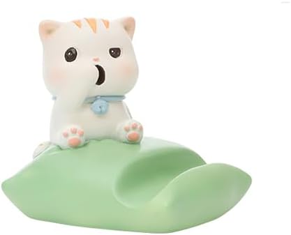 Desk Cell Phone Holder Stand Cute Animals Resin Smartphone Holder Bracket for Office Free You Hands Home Ornament – Enhanced Compatibility and Speed