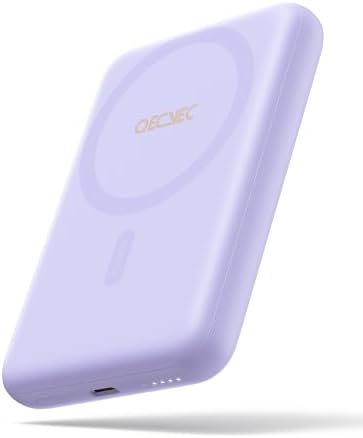 Ultra-Slim 10,000 m Ah Mag Safe Power Bank – 15 W Magnetic Wireless Charger with PD 20 W Fast Charging for i Phone 12-16 Series – Compact Beige Design for Effortless Portability & Simultaneous Dual Device Charging – Includes 22.5 W USB-C Cable for Quick Top-Ups and Hassle-Free Use