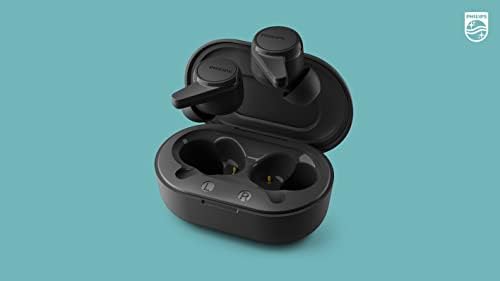 Philips T1207 True Wireless Earbuds – 18-Hour Playtime, IPX4 Water-Resistant Design for Active Lifestyles, Superior Comfort, and Effortless Bluetooth Connectivity in Stylish Teal