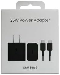 SAMSUNG 25 W Ultra-Fast Wall Charger with USB Type-C Cable – Compact Power Adapter for Galaxy and USB Type-C Devices, Lightweight and Travel-Friendly Design, EP-T2510 XBTGTW – Enhanced Charging Efficiency and Broad Compatibility for On-the-Go Professionals