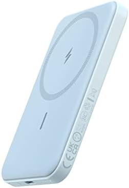 Anker 621 Mag Go Wireless Power Bank – 5,000 m Ah Magnetic Portable Charger for i Phone 12 to 16 Series, Compact Design with USB-C Cable, Fast Mag Safe Charging Solution for On-the-Go Power Needs