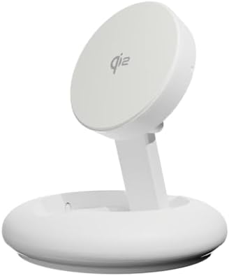 cellhelmet 15 W Magnetic Fast Wireless Charger Stand – Seamless Mag Safe Compatible Dock for i Phone 16/15/14/13/12 & Qi2 Samsung – Effortless Charging with Enhanced Speed and Safety Features