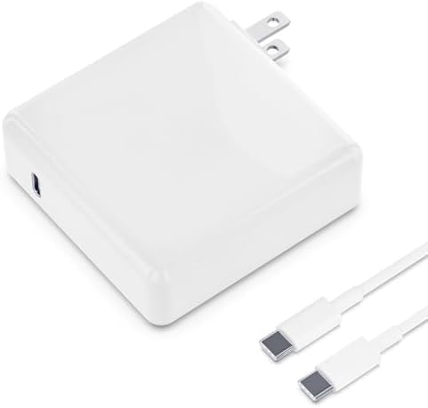 Ultra-Fast 140 W USB-C Charger for Mac Book Pro & Air – Rapid 1 Hour 40 Minute Full Charge, Includes 6.6 ft USB-C Cable, High Compatibility with M1, M2, M3 Models, Reliable Safety Features & 24/7 Support for Hassle-Free Charging
