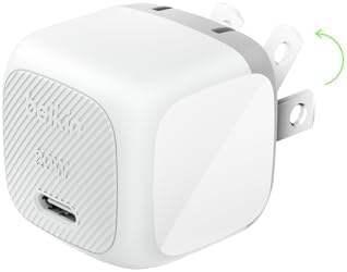 Belkin 20 W USB-C Charger Block (2-Pack) – Ultra-Fast Power Delivery for i Phone 16/15/14/13, i Pad, Air Pods & Samsung Galaxy S25 – Compact Design for Home, Office & Travel – Reliable Charging for Nintendo Switch 2 & More – Sleek White Finish