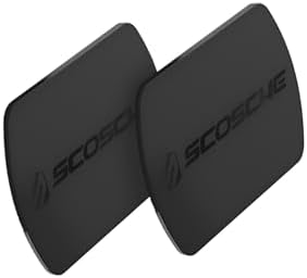 Scosche MPLT54 T-4 PKBP0 Magnetic Mount Plate Kit – Premium Universal Metal Plates for Enhanced Smartphone & Tablet Grip, Effortless Installation, Pack of 4 for Ultimate Compatibility with All Car Phone Holders