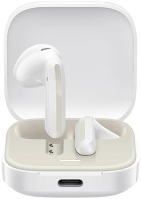 Xiaomi Redmi Buds 6 Active Wireless Earbuds – Premium Bluetooth 5.4 Noise-Canceling Headphones with 30-Hour Battery Life, Five Custom Sound Profiles, and IPX4 Sweatproof Protection – Ideal for Audiophiles and Professionals – Global Edition in Chic White
