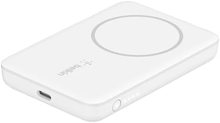 Belkin Mag Safe Wireless Power Bank – 7.5 W Portable Charger for i Phone 16, 15, 14, 13, Plus, Pro, Pro Max, Mini & Air Pods – Sleek Magnetic Battery Pack for Fast, Reliable Charging on the Go – Ideal Travel Companion in Black
