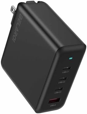 100 W USB-C Fast Charger Block – Compact Multi-Port Ga N Wall Adapter with Foldable Design for Rapid Charging of i Phone, i Pad, Apple Watch & More – Ultimate Portability & Efficiency for Home and Travel