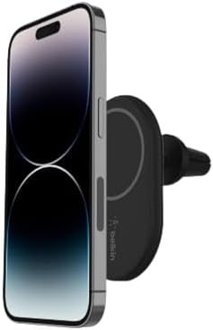 Belkin Boost Charge Pro Magnetic Wireless Car Charger – 10 W Fast Charging Car Vent Mount for i Phone 16, 15, 14, & 13 Series – Sleek Black Design for Enhanced Compatibility & Convenience on the Road Belkin Boost Charge Pro Magnetic Wireless Car Charger – 10 W Fast Charging Car Vent Mount for i Phone 16, 15, 14, & 13 Series – Sleek Black Design for Enhanced Compatibility & Convenience on the Road