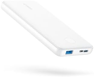 Anker Power Core 10 K Portable Charger – Ultra-Compact 10,000 m Ah Power Bank with Fast USB-C Charging and Power IQ Technology for i Phone, i Pad, and More – Lightweight Travel Essential for On-the-Go Power Solutions