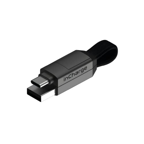Versatile 6-in-1 Keychain USB Charger – Rolling Square In Charge 6 with USB C, Lightning, and Micro-USB Connectors for Fast Charging – Universal Compatibility for Smartphones and Devices – Compact, Durable Design with 15 W Output – Essential Portable Charging Solution for On-the-Go Power