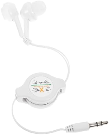 Retractable Earphones – Ultimate 3 Pcs Wired In-Ear Headphones with 3.5 mm Jack for Enhanced Stereo Sound – Tangle-Free & Portable Design for Phones and Laptops – Ideal for Music Lovers and Gamers