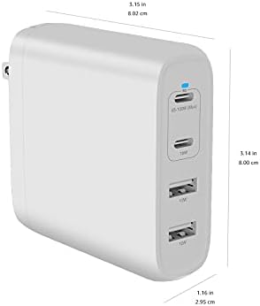 Amazon Basics 65 W Ga N USB-C Wall Charger – High-Speed Power Delivery Adapter for Laptops, Tablets & Smartphones, Compact & Foldable Design for Ultimate Portability, Efficient Charging Solution in Sleek Black Finish