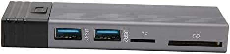 Enhanced USB C M.2 NVMe SSD Enclosure for Game Consoles and Tablets – High-Speed 2 TB Storage Expansion with Plug-and-Play Convenience – Sleek Silver Design for Superior Performance and Compatibility