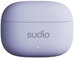Sudio A1 Pro Wireless Earbuds – Premium Bluetooth 5.3 Noise Cancelling Earphones, Waterproof Design with Touch Control, Stylish Purple Finish, Ideal for Music Lovers and Active Lifestyles, Enhanced Comfort and Sound Quality with Compact Charging Case