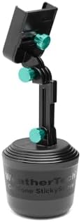 Universal Adjustable Cup Holder Phone Mount by Weather Tech – Hands-Free Smartphone Accessory for Cars and Trucks – Optimal Viewing with Extension Feature – Durable Design for i Phone and Android – Secure Charging Compatibility – Elevate Your Driving Experience