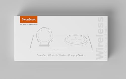 Dual Wireless Charging Station for Samsung Devices – Fast, Efficient Power Hub for Galaxy S25 Series, Watch Ultra/7/6/5/4, and Galaxy Buds 3/3 Pro – No Adapter Required, Sleek Design for Home or Office Use, Compatible with Multiple Devices, Elevate Your Charging Experience with Enhanced Speed and Convenience