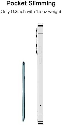 MOFT MagSafe Wallet for iPhone 16/15/14/13/12 Series, Strong Magnetic Phone Card Holder Fit 2 Cards & 3 Viewing Angles & Stain-Resistant Vegan Leather Phone Stand, Windy Blue – Enhanced Compatibility and Speed