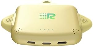 Ultimate Universe 3-in-1 Portable Charger – 3300 m Ah High-Speed Power Bank for i Phone & Android – Fast Charging with 2.4 A Output – Sleek RC33 Gold Design – Simultaneous Charging for 3 Devices – Versatile Compatibility with Lightning, Type C & Micro-USB