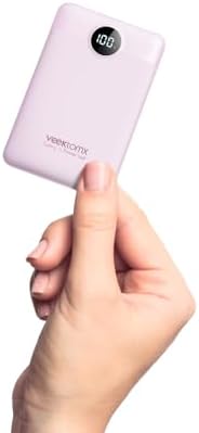 VEEKTOMX Compact 10000 m Ah Mini Power Bank – Ultra-Fast PD 22.5 W USB-C Charger for i Phone, Samsung, Google Pixel – Stylish Purple Travel Essential for On-the-Go Power and Versatile Device Compatibility