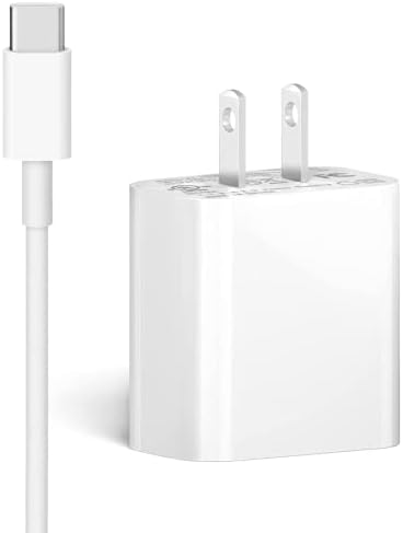Rapid Charge USB-C Wall Adapter for Huawei P30 Pro & Pixel Devices – 18 W Power Delivery with 6.6 ft Extra-Long USB-C Cable – High-Speed, Safe Charging Solution with Overcurrent Protection for Ultimate Device Compatibility