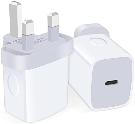 Universal Travel Adapter Kit: 20 W Fast Charging USB-C Converter for US to UK – Dual Port Compatibility for i Phone 16-11 Pro Max, Samsung Galaxy S24, Google Pixel – Lightweight and Compact Travel Essential for Effortless Power on the Go
