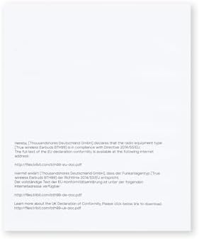 Tribit Open-Ear Bluetooth 5.3 Headphones – IPX5 Waterproof Wireless Earbuds with 104 Hours Playtime, Ergonomic Design for Secure Fit, LED Battery Indicator, and Built-in Microphone – Ideal for Active Lifestyles, Workouts, and Outdoor Adventures