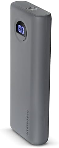 High-Capacity 10,000 m Ah Portable Power Bank with 20 W USB-C PD Fast Charging – Dual-Port Charger for i Phone, Galaxy & More – LED Display for Battery Life Monitoring, Up to 35 Hours Extra Power, Compact Travel Essential for On-the-Go Charging