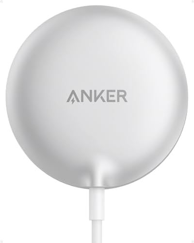 Anker Mag Safe Wireless Charging Pad for i Phone 16 – Fast 15 W Qi2 Certified Charger with Enhanced Compatibility for i Phone 12/13/14/15 Series – Sleek, Portable Design with Non-Slip Surface for Secure Charging – Elevate Your Charging Experience