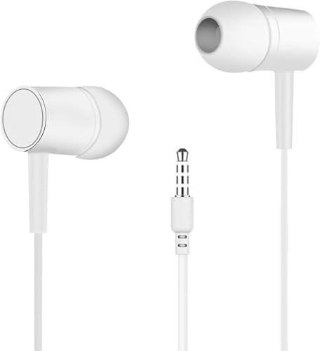 Premium Noise-Isolating Wired Earbuds with 3.5 mm Jack for Kindle Fire, Nintendo Switch & Android – High-Fidelity Sound, Comfortable Fit, and Built-in Microphone for Clear Calls and Gaming Excellence