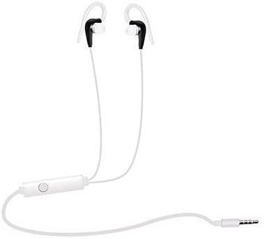 Premium Wired Earphones with Microphone for Active Lifestyles – Noise Cancelling In-Ear Headphones with Deep Bass Stereo Sound for Workouts, Gaming, and Clear Calls (Black) – Versatile Compatibility and Ergonomic Comfort