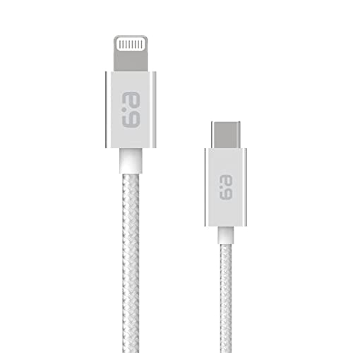 Pure Gear 6 FT Braided USB C to Lightning Cable – Apple MFi Certified, Fast Charging & Data Sync for i Phone 14, 14 Pro, 14 Pro Max, 12, 11, XS, XR, X, SE & i Pad – Durable Tangle-Free Design for Enhanced Connectivity and Speed