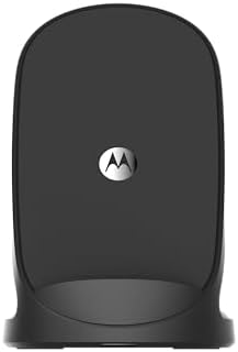 Motorola SJW202-EU 15 W Wireless Charger – Ultra-Fast Charging with Ergonomic Phone Stand for Enhanced Device Compatibility and Safety Features