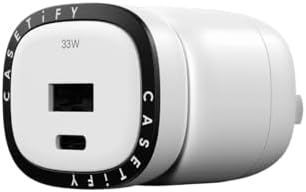 CASETi FY Powerthru 33 W Fast Charger – Compact Dual Port Wall Adapter in Stylish Pink/Blue for Lightning-Fast Device Charging with Advanced Safety Features and Universal Device Compatibility