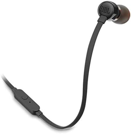 JBL TUNE 110 In-Ear Headphones – Pure Bass Sound with Tangle-Free Design and One-Button Control – Perfect for Music Lovers on the Go – Lightweight Comfort for Daily Use and Extended Listening Sessions – Compatible with Multiple Devices – Ideal for Commutes, Workouts, and Relaxation