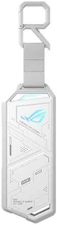 ASUS ROG Strix Arion White M.2 NVMe SSD Enclosure – Ultra-Fast USB 3.2 Gen 2 Type-C (10 Gbps) with Dual Cable Options & Thermal Pads for Optimal Cooling – Effortless Installation for PCIe 2280/2260/2242/2230 M Key/B+M Key SSDs – Perfect for Gamers and Professionals Needing Speed and Portability